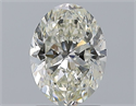 Natural Diamond 1.70 Carats, Oval with  Cut, J Color, VVS2 Clarity and Certified by GIA