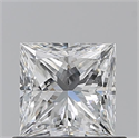 Natural Diamond 0.70 Carats, Princess with  Cut, F Color, VS1 Clarity and Certified by GIA