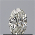Natural Diamond 0.23 Carats, Oval with  Cut, H Color, VVS1 Clarity and Certified by GIA