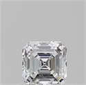 Diamante Natural 0.51 quilates, Asscher , Color D, claridad VS2 y certificado GIA