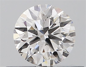 Picture of Natural Diamond 0.40 Carats, Round with Very Good Cut, G Color, SI2 Clarity and Certified by GIA