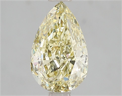 Picture of Lab Grown Diamond 2.02 Carats, Pear with  Cut, Fancy Intense Yellow Color, VS2 Clarity and Certified by IGI