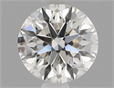 Natural Diamond 1.01 Carats, Round with Excellent Cut, H Color, VVS2 Clarity and Certified by IGI
