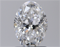 Natural Diamond 1.00 Carats, Oval with  Cut, D Color, VVS1 Clarity and Certified by GIA