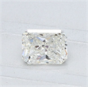 Natural Diamond 0.50 Carats, Radiant with  Cut, I Color, VVS2 Clarity and Certified by GIA