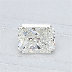 Picture of Natural Diamond 0.50 Carats, Radiant with  Cut, I Color, VVS2 Clarity and Certified by GIA