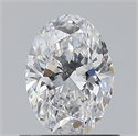 Natural Diamond 0.70 Carats, Oval with  Cut, D Color, VVS1 Clarity and Certified by GIA