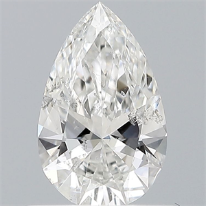 Foto Diamante Natural 0.50 quilates, De pera , Color G, claridad SI2 y certificado GIA de