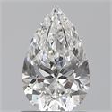 Natural Diamond 0.80 Carats, Pear with  Cut, F Color, SI2 Clarity and Certified by GIA