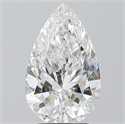 Natural Diamond 3.02 Carats, Pear with  Cut, E Color, SI2 Clarity and Certified by GIA