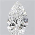 Natural Diamond 3.02 Carats, Pear with  Cut, E Color, SI2 Clarity and Certified by GIA