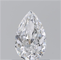Natural Diamond 0.70 Carats, Pear with  Cut, D Color, VS2 Clarity and Certified by GIA