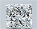 Natural Diamond 1.51 Carats, Princess with  Cut, G Color, VS1 Clarity and Certified by GIA