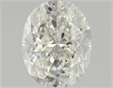 Natural Diamond 0.90 Carats, Oval with  Cut, I Color, VVS2 Clarity and Certified by GIA
