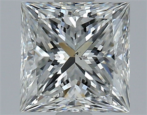 Picture of Natural Diamond 1.50 Carats, Princess with  Cut, G Color, SI1 Clarity and Certified by GIA