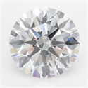 Lab Grown Diamond 3.63 Carats, Round with Ideal Cut, D Color, VVS1 Clarity and Certified by IGI