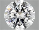 Lab Grown Diamond 6.09 Carats, Round with Ideal Cut, E Color, VVS2 Clarity and Certified by IGI