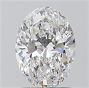 Natural Diamond 1.30 Carats, Oval with  Cut, D Color, SI1 Clarity and Certified by GIA
