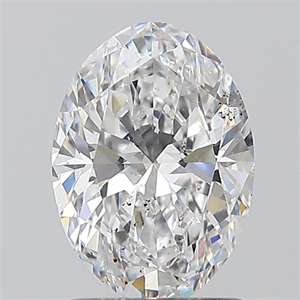 Picture of Natural Diamond 1.30 Carats, Oval with  Cut, D Color, SI1 Clarity and Certified by GIA
