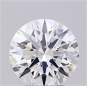 Lab Grown Diamond 2.51 Carats, Round with Ideal Cut, E Color, IF Clarity and Certified by IGI