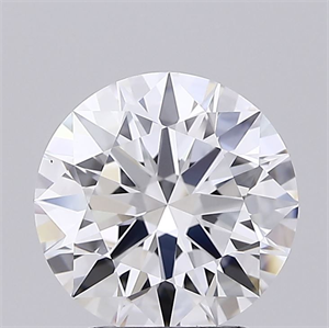 Picture of Lab Grown Diamond 2.51 Carats, Round with Ideal Cut, E Color, IF Clarity and Certified by IGI