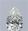 Natural Diamond 0.50 Carats, Pear with  Cut, K Color, VVS2 Clarity and Certified by GIA