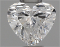 Natural Diamond 0.30 Carats, Heart with  Cut, E Color, SI2 Clarity and Certified by IGI
