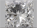 Natural Diamond 0.30 Carats, Princess with  Cut, D Color, SI1 Clarity and Certified by GIA