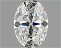 Natural Diamond 0.43 Carats, Oval with  Cut, D Color, VS1 Clarity and Certified by GIA