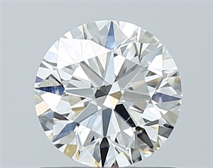 Picture of Natural Diamond 0.70 Carats, Round with Excellent Cut, H Color, SI1 Clarity and Certified by GIA