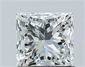 Natural Diamond 1.01 Carats, Princess with  Cut, I Color, VS2 Clarity and Certified by GIA