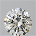 Natural Diamond 0.74 Carats, Round with Excellent Cut, K Color, VVS2 Clarity and Certified by GIA