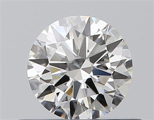 Picture of Natural Diamond 0.44 Carats, Round with Excellent Cut, H Color, VVS1 Clarity and Certified by GIA