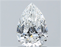 Diamante Natural 1.01 quilates, De pera , Color E, claridad VS2 y certificado GIA