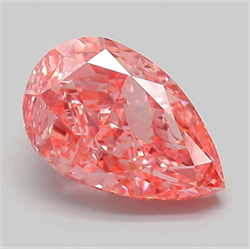 Picture of Lab Grown Diamond 2.23 Carats, Pear with  Cut, Fancy Vivid Pink Color, VS1 Clarity and Certified by IGI