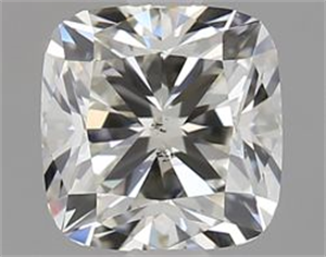 Foto Diamante Natural 0.92 quilates, Del cojín , Color K, claridad SI2 y certificado GIA de