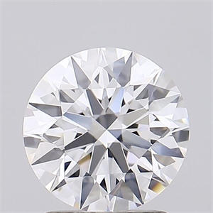 Picture of Lab Grown Diamond 1.71 Carats, Round with Ideal Cut, D Color, VVS1 Clarity and Certified by IGI