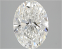 Natural Diamond 3.01 Carats, Oval with  Cut, H Color, SI2 Clarity and Certified by GIA