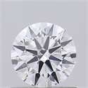 Lab Grown Diamond 0.74 Carats, Round with Ideal Cut, D Color, VVS2 Clarity and Certified by IGI