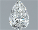Natural Diamond 0.90 Carats, Pear with  Cut, H Color, VVS2 Clarity and Certified by GIA
