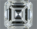 Natural Diamond 1.51 Carats, Asscher with  Cut, I Color, VVS1 Clarity and Certified by IGI