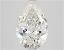 Diamante Natural 1.80 quilates, De pera , Color H, claridad SI2 y certificado GIA