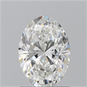 Diamante Natural 1.20 quilates, Ovalado , Color H, claridad VVS2 y certificado GIA