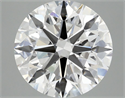 Lab Grown Diamond 4.96 Carats, Round with Excellent Cut, D Color, VVS2 Clarity and Certified by IGI