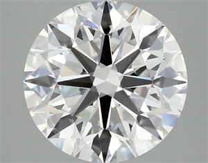 Picture of Lab Grown Diamond 4.96 Carats, Round with Excellent Cut, D Color, VVS2 Clarity and Certified by IGI