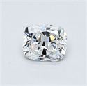Natural Diamond 0.55 Carats, Cushion with  Cut, D Color, SI1 Clarity and Certified by GIA