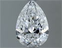 Natural Diamond 0.80 Carats, Pear with  Cut, D Color, VS2 Clarity and Certified by GIA
