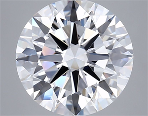 Picture of Lab Grown Diamond 5.04 Carats, Round with Ideal Cut, E Color, VVS2 Clarity and Certified by IGI