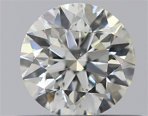 Picture of Natural Diamond 0.41 Carats, Round with Excellent Cut, K Color, SI2 Clarity and Certified by GIA