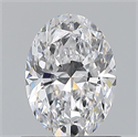 Natural Diamond 0.78 Carats, Oval with  Cut, D Color, VS2 Clarity and Certified by GIA